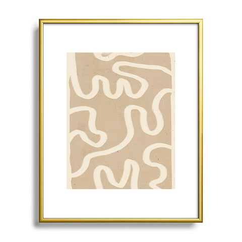 ThingDesign abstract minimal 65 Metal Framed Art Print