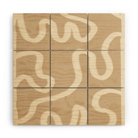 ThingDesign abstract minimal 65 Wood Wall Mural