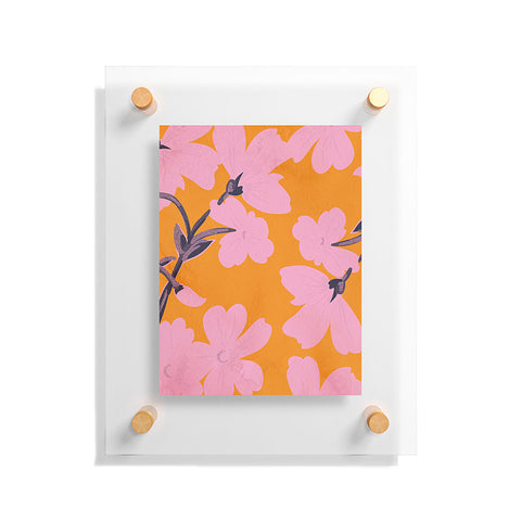 ThingDesign Abstract Minimal Flowers 18 Floating Acrylic Print