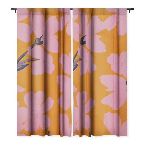 ThingDesign Abstract Minimal Flowers 18 Blackout Non Repeat