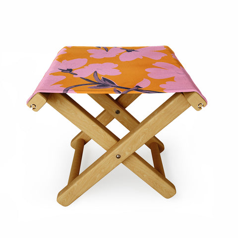 ThingDesign Abstract Minimal Flowers 18 Folding Stool