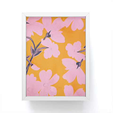 ThingDesign Abstract Minimal Flowers 18 Framed Mini Art Print