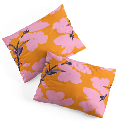 ThingDesign Abstract Minimal Flowers 18 Pillow Shams