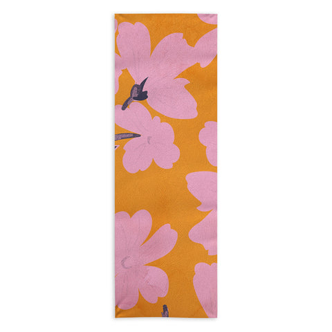 ThingDesign Abstract Minimal Flowers 18 Yoga Towel