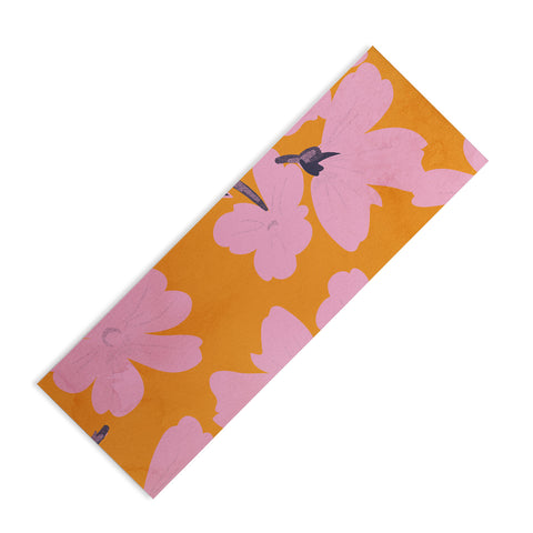 ThingDesign Abstract Minimal Flowers 18 Yoga Mat