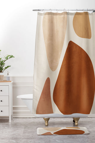 ThingDesign Abstract Shapes 47 Shower Curtain And Mat