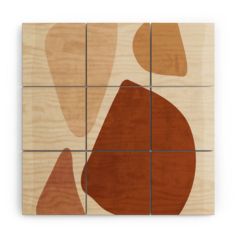 ThingDesign Abstract Shapes 47 Wood Wall Mural