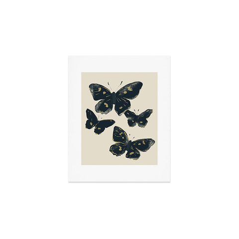 ThingDesign Black Butterflies 2 Art Print
