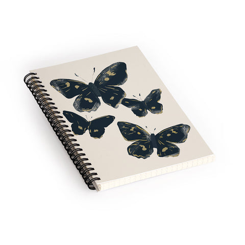 ThingDesign Black Butterflies 2 Spiral Notebook