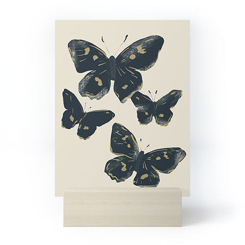 ThingDesign Black Butterflies 2 Mini Art Print