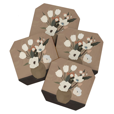 ThingDesign Gently Flowers Coaster Set