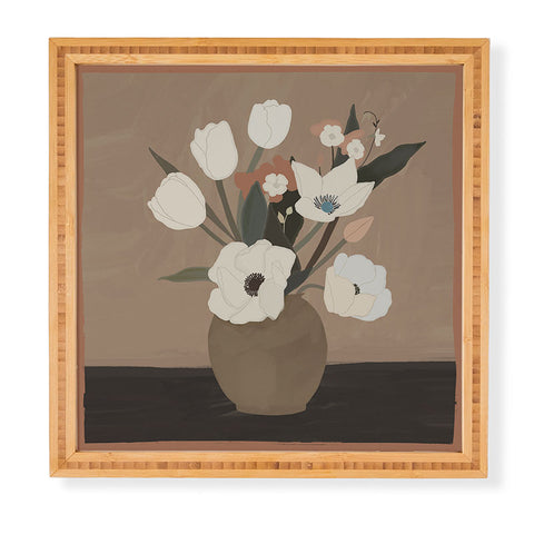 ThingDesign Gently Flowers Framed Wall Art