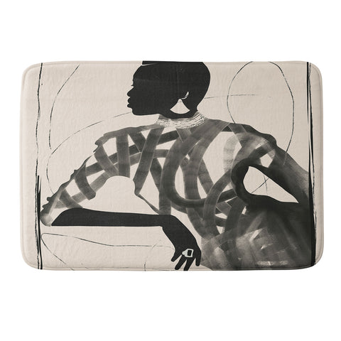 ThingDesign Lady Portrait Memory Foam Bath Mat