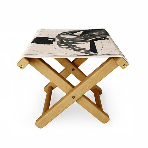 ThingDesign Lady Portrait Folding Stool