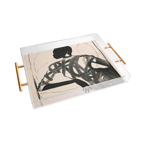 ThingDesign Lady Portrait Acrylic Tray