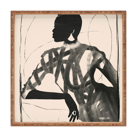ThingDesign Lady Portrait Square Tray