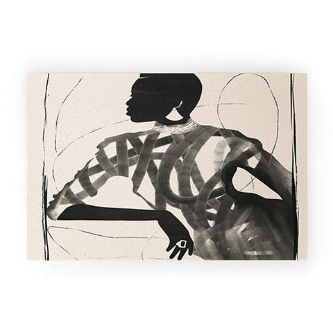 ThingDesign Lady Portrait Welcome Mat