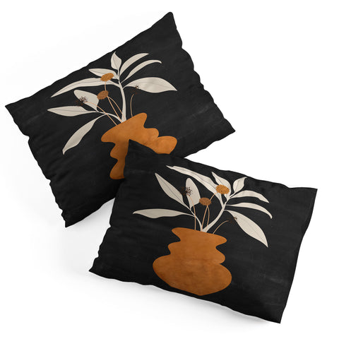 ThingDesign Minimal Abstract Art Vase Plant 11 Pillow Shams