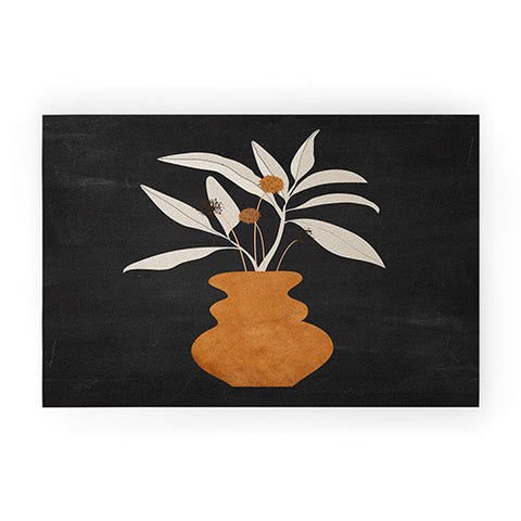 ThingDesign Minimal Abstract Art Vase Plant 11 Welcome Mat