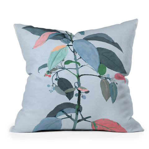 ThingDesign minimal plant 38 Throw Pillow