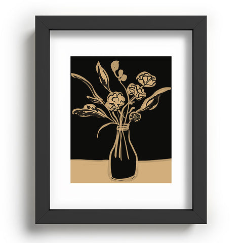 ThingDesign Minimalist Flowers In A Vase 5 Recessed Framing Rectangle