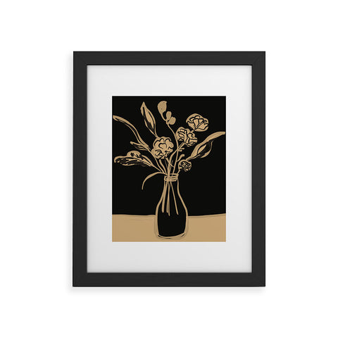 ThingDesign Minimalist Flowers In A Vase 5 Framed Art Print