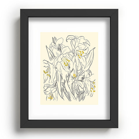 ThingDesign Minimalist Garden flowers Recessed Framing Rectangle