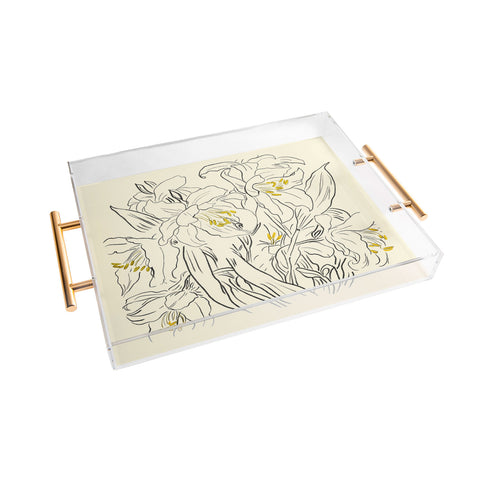 ThingDesign Minimalist Garden flowers Acrylic Tray