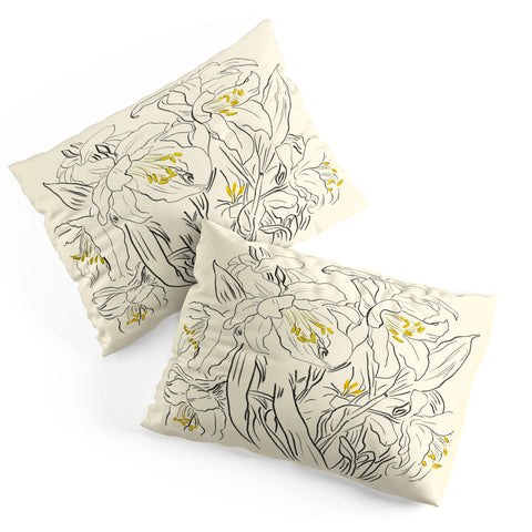 ThingDesign Minimalist Garden flowers Pillow Shams