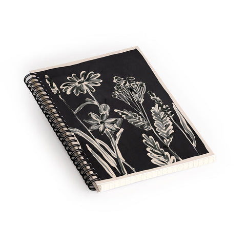 ThingDesign Minimalist wildflowers 3 Spiral Notebook