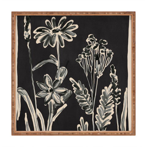 ThingDesign Minimalist wildflowers 3 Square Tray