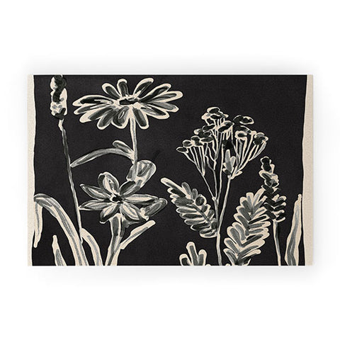 ThingDesign Minimalist wildflowers 3 Welcome Mat