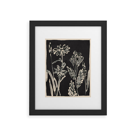 ThingDesign Minimalist wildflowers 3 Framed Art Print