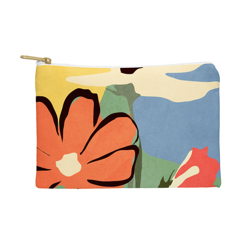 ThingDesign Modern Abstract Art Flowers 14 Pouch