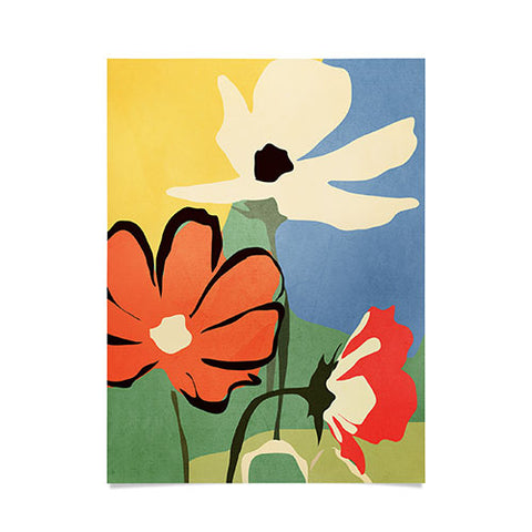 ThingDesign Modern Abstract Art Flowers 14 Poster