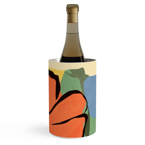 ThingDesign Modern Abstract Art Flowers 14 Wine Chiller