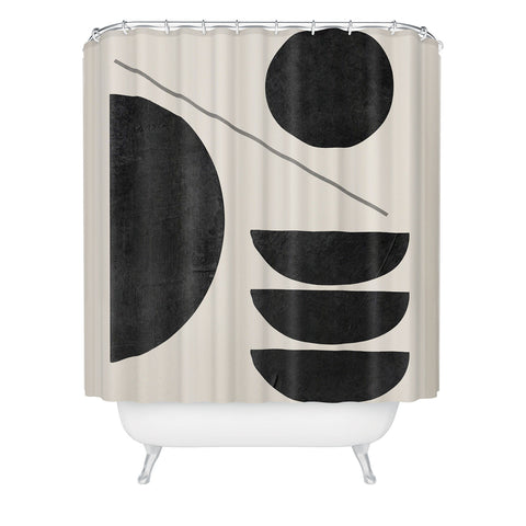 ThingDesign Modern Abstract Minimal Shapes 187 Shower Curtain