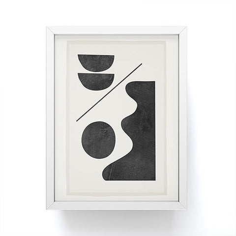 ThingDesign Modern Abstract Minimal Shapes 188 Framed Mini Art Print