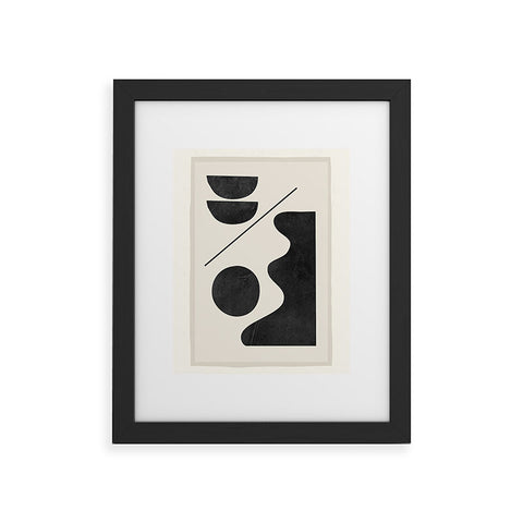 ThingDesign Modern Abstract Minimal Shapes 188 Framed Art Print