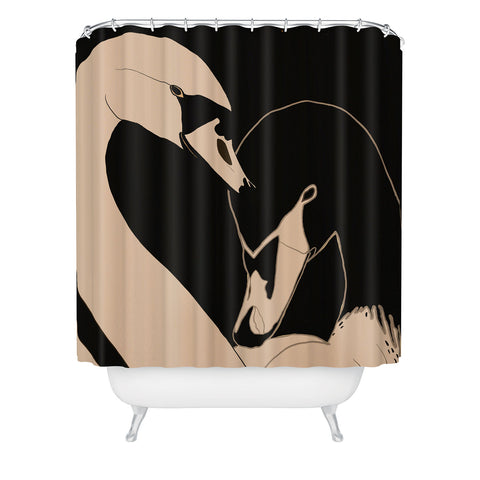 ThingDesign Two Swans I Shower Curtain