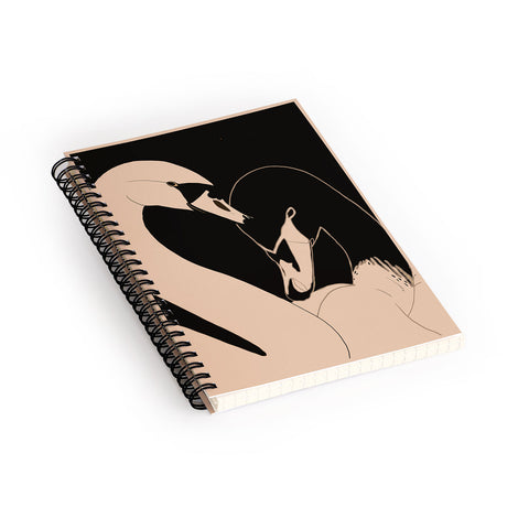 ThingDesign Two Swans I Spiral Notebook