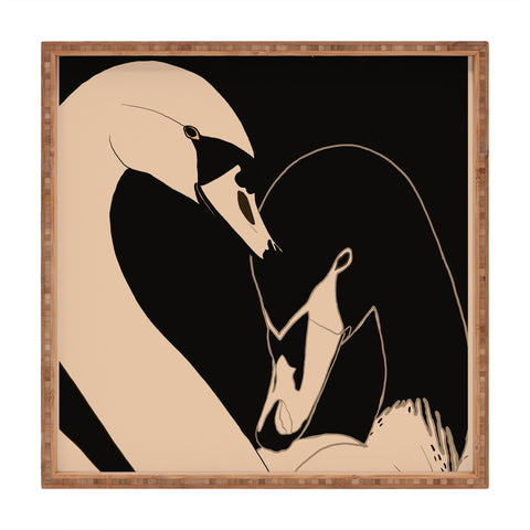 ThingDesign Two Swans I Square Tray