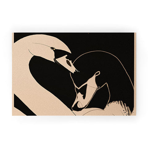ThingDesign Two Swans I Welcome Mat