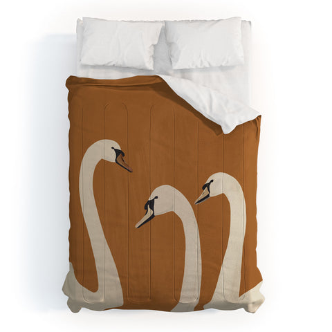 ThingDesign White Swans 2 Comforter