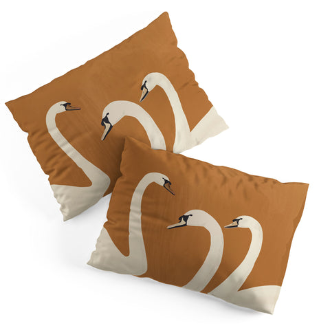 ThingDesign White Swans 2 Pillow Shams