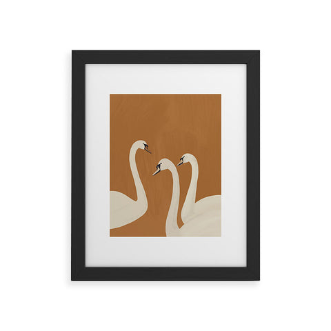 ThingDesign White Swans 2 Framed Art Print