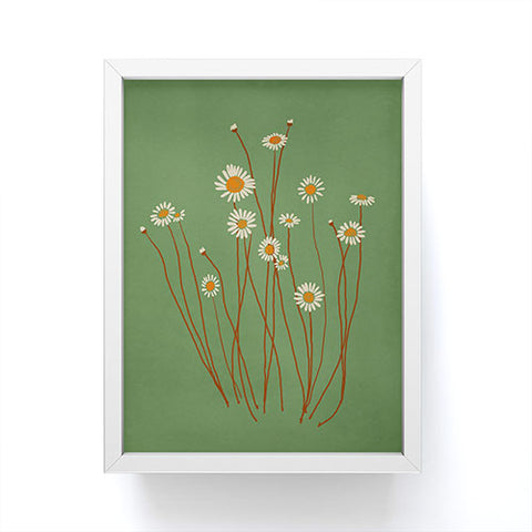 ThingDesign Wild Daisy Flowers 5 Framed Mini Art Print