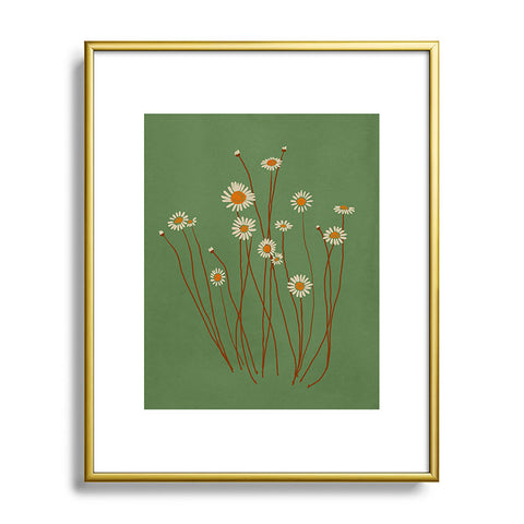 ThingDesign Wild Daisy Flowers 5 Metal Framed Art Print
