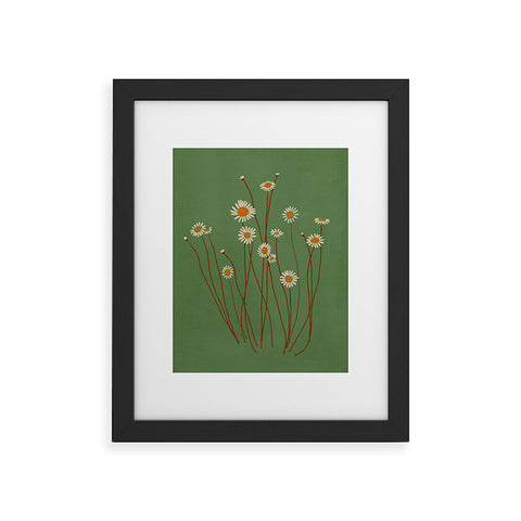 ThingDesign Wild Daisy Flowers 5 Framed Art Print