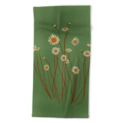 ThingDesign Wild Daisy Flowers 5 Beach Towel